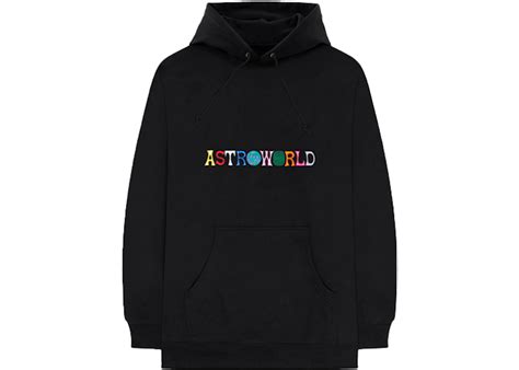 Travis Scott Astroworld Logo Hoodie Black Men's 